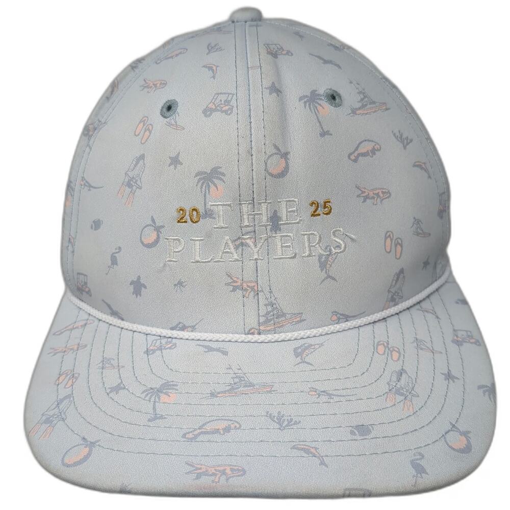 Imperial Snapback Hat Blue One Size The Players 2025 Rope Brim All Over Print